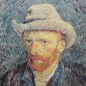 Tovaglioli di carta da 2 o 4 pezzi, Autoritratto di Vincent Van Gogh, Tovaglioli per decoupage della pittura di Van Gogh, Tovaglioli per decoupage dei maestri della pittura