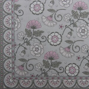 2 ou 4 serviettes en papier pour créations manuelles, serviettes de table pour décoration florale rose et grise Kalamkari, serviettes de table pour décoration indienne, collages Kalamkari