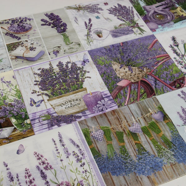 Lavender Napkins Etsy
