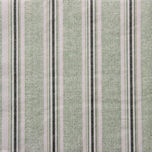 2 ou 4 serviettes en papier pour bricolage , Rayures vertes , grises , blanches , Serviettes de table à rayures pour décoration , Serviettes à motifs rayures