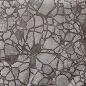 2 o 4 pezzi di tovaglioli di carta per artigianato, tovaglioli per decoupage con terra screpolata astratta, beige, marrone motivo astratto senza soluzione di continuità, tovaglioli con terra secca