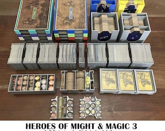 Heroes of Might & Magic 3 3D Printable Organizer for all content from Kickstarters 1 and 2