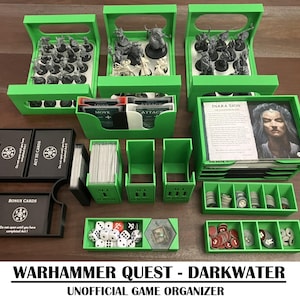Warhammer Quest - Darkwater - Organizador não oficial para impressão 3D