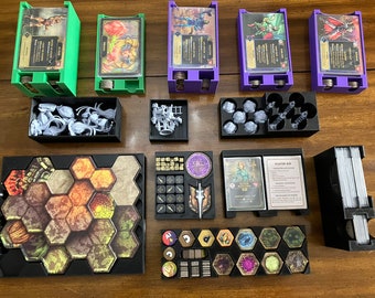 Masters of the Universe Vollständig 3D gedruckter Brettspiel-Organizer - Grundspiel + Erweiterungen