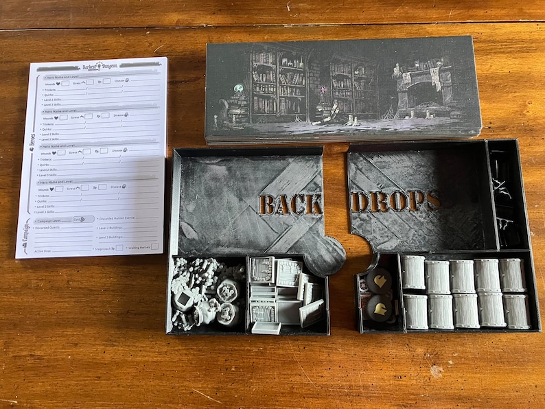 Darkest Dungeon Fully 3D Printed Board Game Organizer Etsy