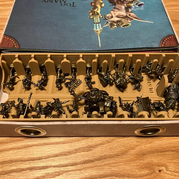 3D Printable Too Many Bones Brass Mag Figure Organizer Supplement for Trove Chest