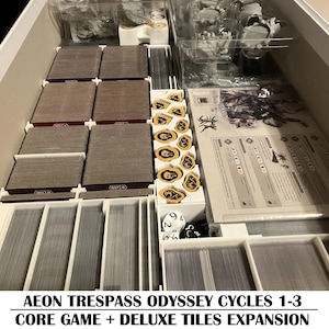 Aeon Trespass Odyssey 3D Printable Organizer for Core Game & Deluxe Tile Upgrade