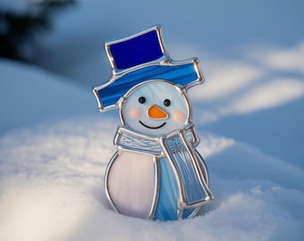 Attrape-soleil Bonhomme De Neige, Scène D'hiver, Décoration De