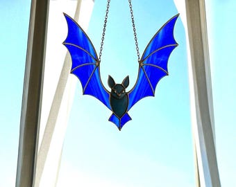 Glasmalerei Fledermaus Sonnenfänger: Gothic Halloween Fenster Dekoration