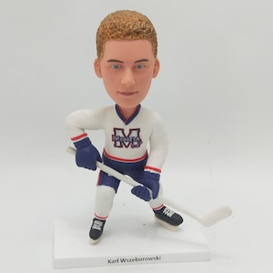 Custom Bobblehead Ice Hockey Fans Player , Bridal Party Custom Bobblehead, Wedding Custom Bobblehead, Personalized Sports Custom Bobblehead
