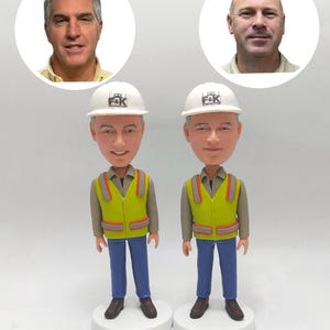 custom bobbleheads,construction office decor,retirement gifts for men construction,gifts for construction workers,construction worker gifts