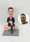 Personalized Birthday Gift For Boss Male, Custom Bobblehead Business Suit, Best Gifts For Business Executives, Christmas Cool Gifts for Boss