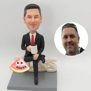Benutzerdefinierte Boss Bobblehead vom Foto, personalisierte Exekutive Figur Büro Wertschätzung oder Ruhestand Geschenk