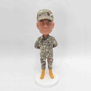 Custom Soldier Bobblehead, Military Officer, Police Officer Bobblehead, Custom Bobblehead For Air Force Officer, Naval Officer, Army Officer