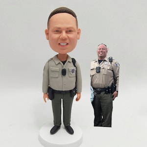 Custom Policeman Bobbleheads, Custom Police Officer Bobble head, Personalized Patrol Bobbleheads, Custom Sheriff, Prosecutor Bobble heads