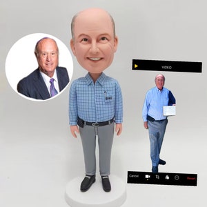 Custom Man Bobble head for father's day, Personalized Birthday Bobblehead For Dad, Romantic Anniversary Gifts For Husband Special Gift Ideas