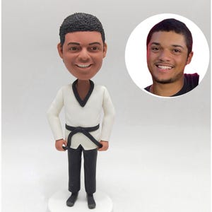 Personalized Tae Kwon Do Bobblehead, Personalized Athlete Bobblehead, Personalized Christmas Gift for Instructor, Tae Kwon Do Figurine