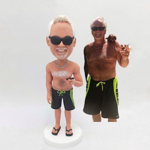 Custom Bobblehead, Personalized Figure Bobble Head Dolls, Anniversary Gifts for Dad Birthday Fathers Day,Best handmade Fathers Day Gift