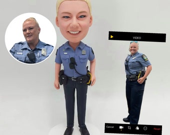 Custom PoliceWoman Bobbleheads, Custom Police Officer Bobble head, Personalized Patrol Bobbleheads, Custom Sheriff, Prosecutor Bobbleheads