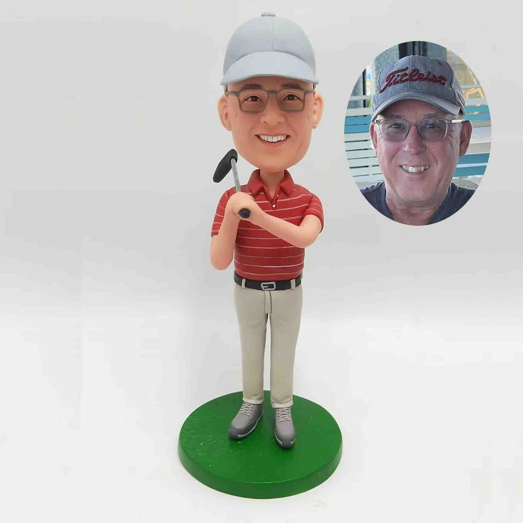 Custom Bobbleheads Golf, Personalized Golf Gifts for Him, Personalized
