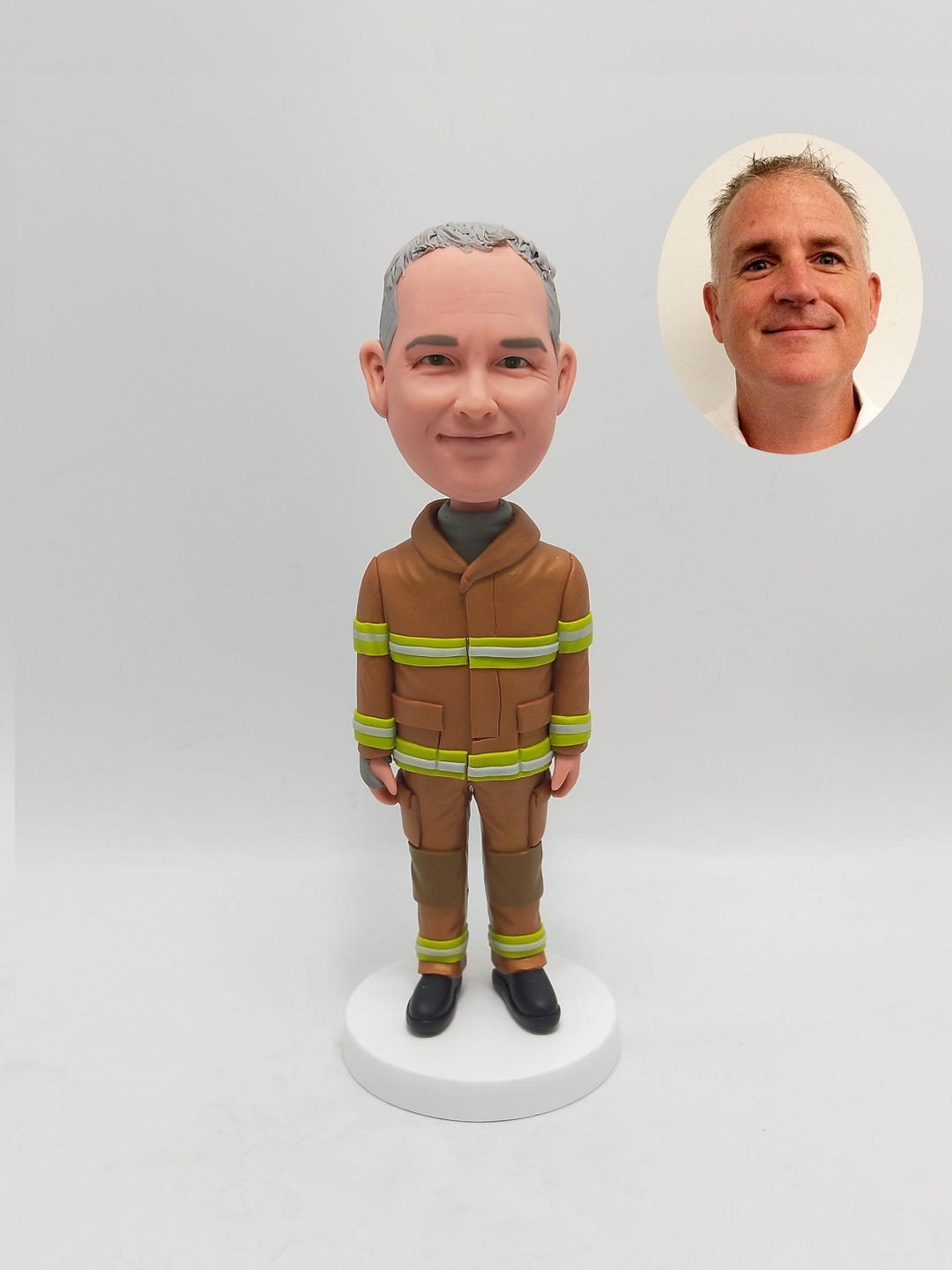 Fireman Bobblehead - Custom Firefighter Figurine Gift Doll main image 1