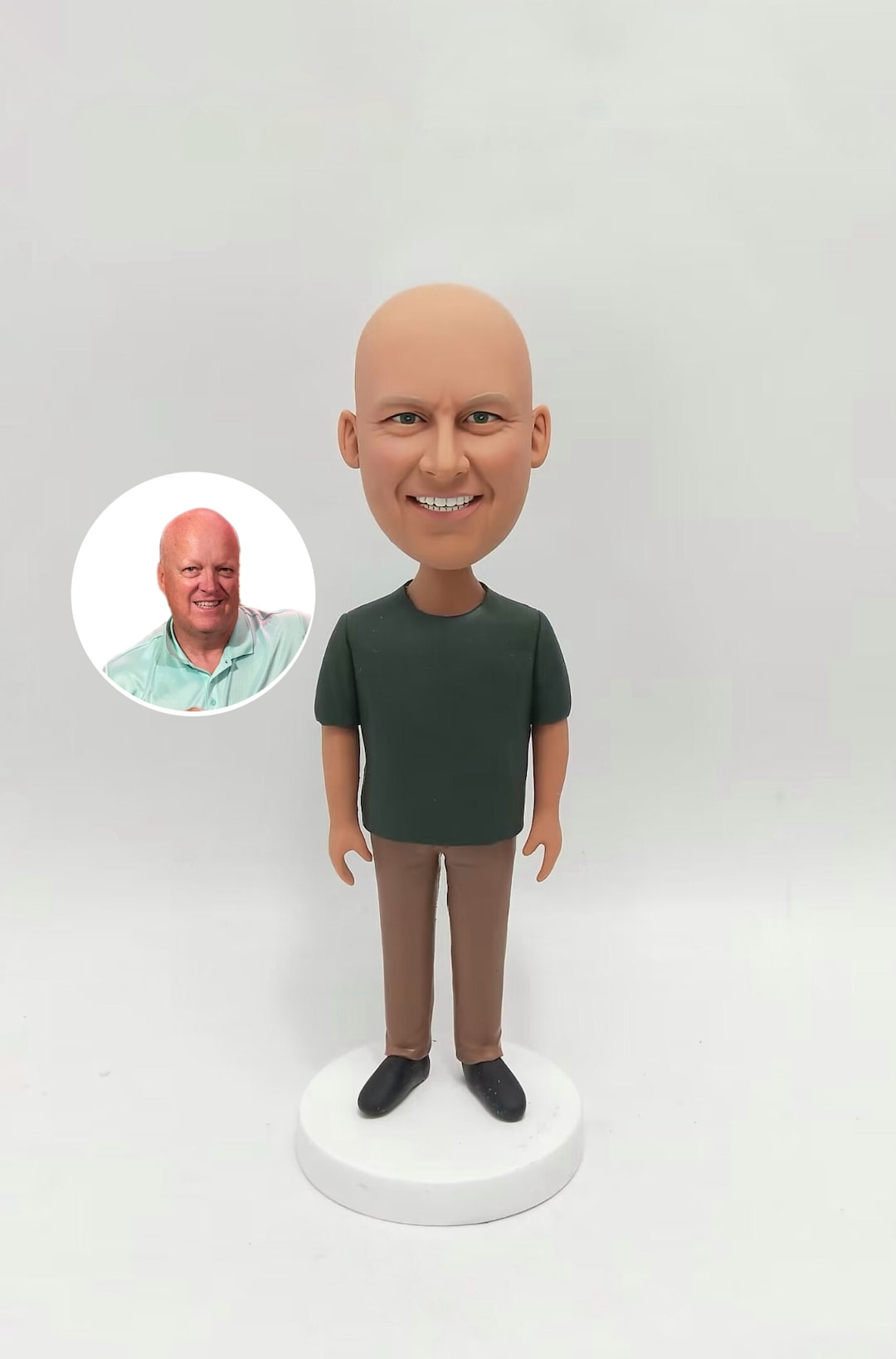 Man Bobble Head Custom, Personalized Birthday Bobblehead for Dad