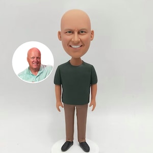 Man Bobble head Custom, Personalized Birthday Bobblehead For Dad, Romantyczny prezent rocznicowy dla męża, Custom Bobble head for boss / Him