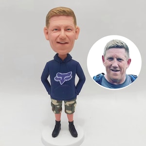 Outdoor men Bobblehead Custom, Personalized Christmas Bobblehead For Dad, Romantic Anniversary Gifts For Husband, Custom Bobblehead for boss