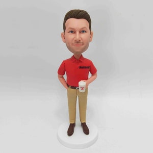 Custom Bobblehead Personalized Doll, Office Present for Colleague Boss or Brother Appreciation Keepsake