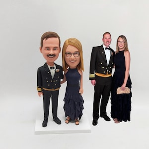Custom Anniversary Couple Bobblehead , Personalized wedding Statues, Personalized Couple Figurines For couple，Personalized parent Bobblehead