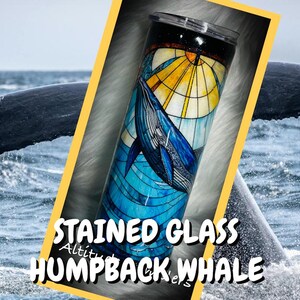 Stained Glass Humpback Whale Tumbler