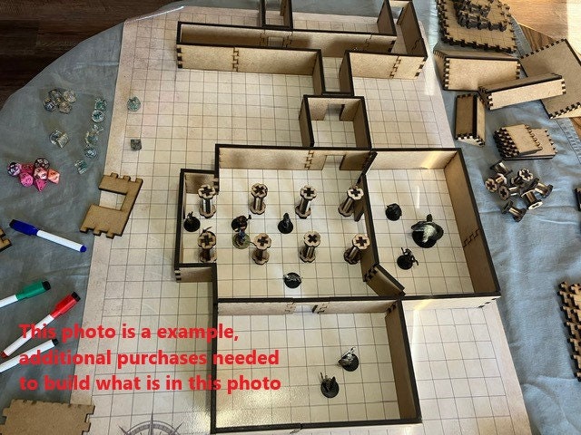 Walls Modular 25mm 28mm Scale for Models and Table Top Gaming ...