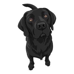 Negro laboratorio perro archivo digital dibujos animados Clip Art SVG PNG JPG
