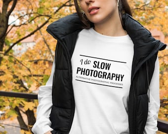 Slow Photography Unisex Long Sleeve Tee - Embrace the Art of Analog and alternative photographic processes