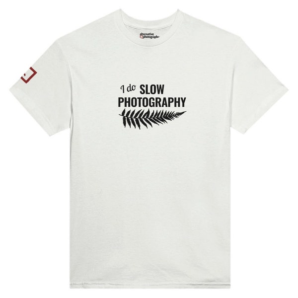 I do Slow Photography - T-shirt épais unisexe à col rond pour le photographe ou l'artiste attentionné