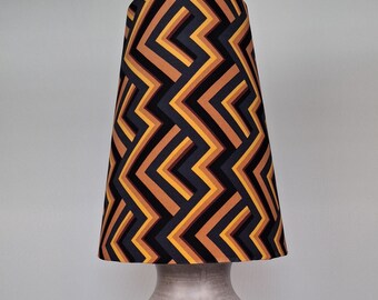Retro Handmade Tapered LAMP SHADE for Table Lamps 1970s style