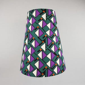 Retro Handmade Tapered LAMP SHADE for Table Lamps 1970s style