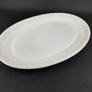 Vintage CERAMANO White Plate Kosmos Form Alpha Decor By Karl Leutner West German Pottery 1964