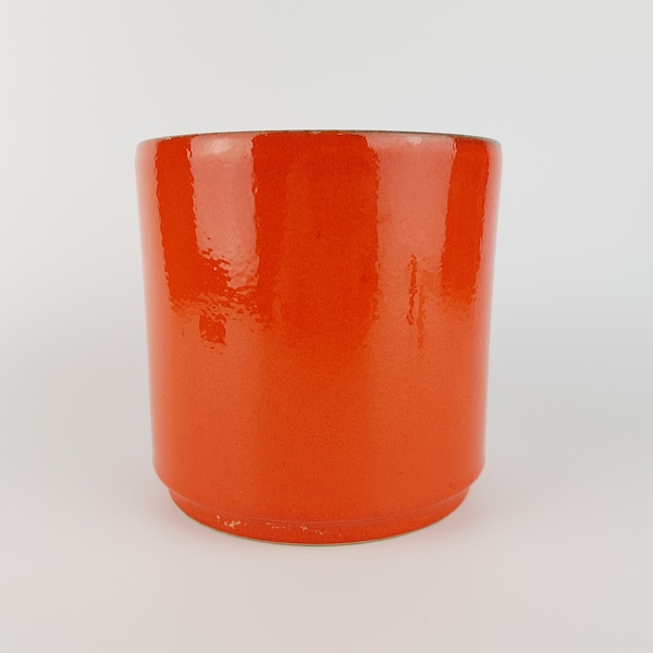 Orange Flower Pot Etsy