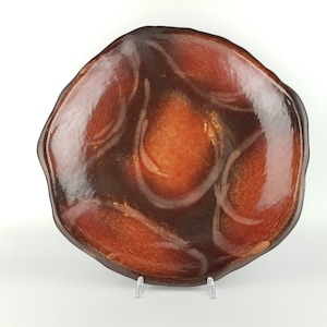 Vintage RUSCHA KERAMIK Art Pottery Dish 712 West German Pottery 1960s