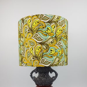 Retro Handmade LAMP SHADE for Ceiling or Table Lamp 1970s style