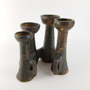 Vintage STUDIO ART POTTERY Candle Holder  West German Pottery 1970s?