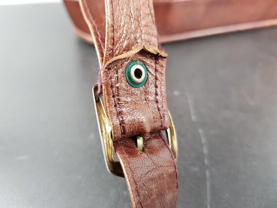 Vintage Python Snakeskin Leather Shoulder Bag – G… - image 5