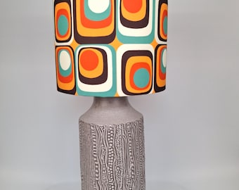 Retro Handmade Round LAMP SHADE for Table Or Ceiling Lamps 1970s style