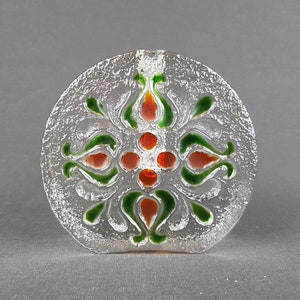 Vintage WALTHER SOHNE Solifleur Transparent Glass Vase West Germany 1960s 1970s