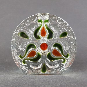 Vintage WALTHER SOHNE Solifleur Transparent Glass Vase West Germany 1960s 1970s