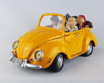 Vintage Guillermo FORCHINO  "A Sunday's Drive"  Polyresin Limited Edition Collector Car Figurine Comic Art 2004 Veronese no. 06560