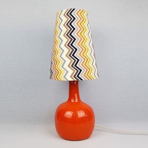 Retro Handmade Tapered LAMP SHADE for Table Lamps 1970s style