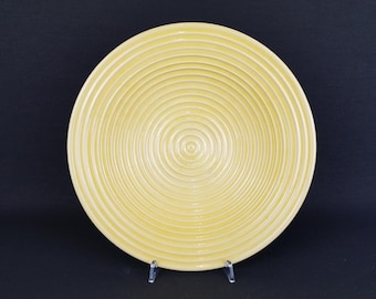 Vintage Ü KERAMIK (Ubelacker) Ribbed Yellow Bowl 101-27 West German Pottery 1953s