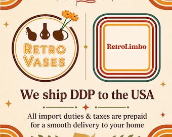 USA customers: Tariffs and taxes are prepaid in your shipping cost